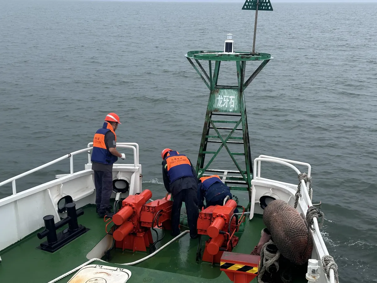 Fuzhou Navigation Mark Quick Reset Minjiang Estuary Drift Navigation Mark